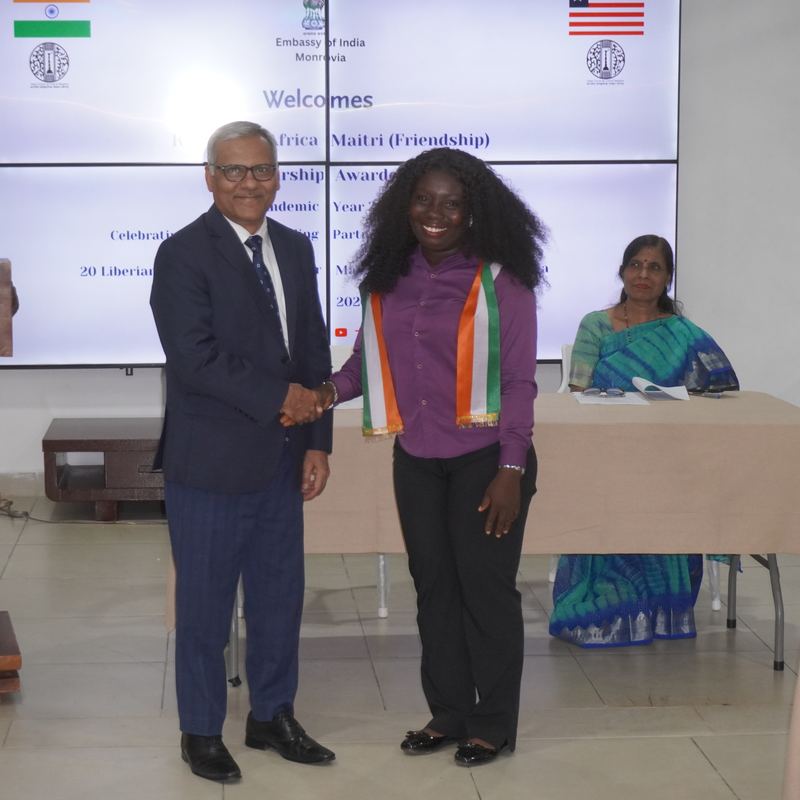 Honouring of 20 Liberian Students Awarded ICCR India–Africa Maitri Scholarships for AY 2026-2027 – 06 July 2026